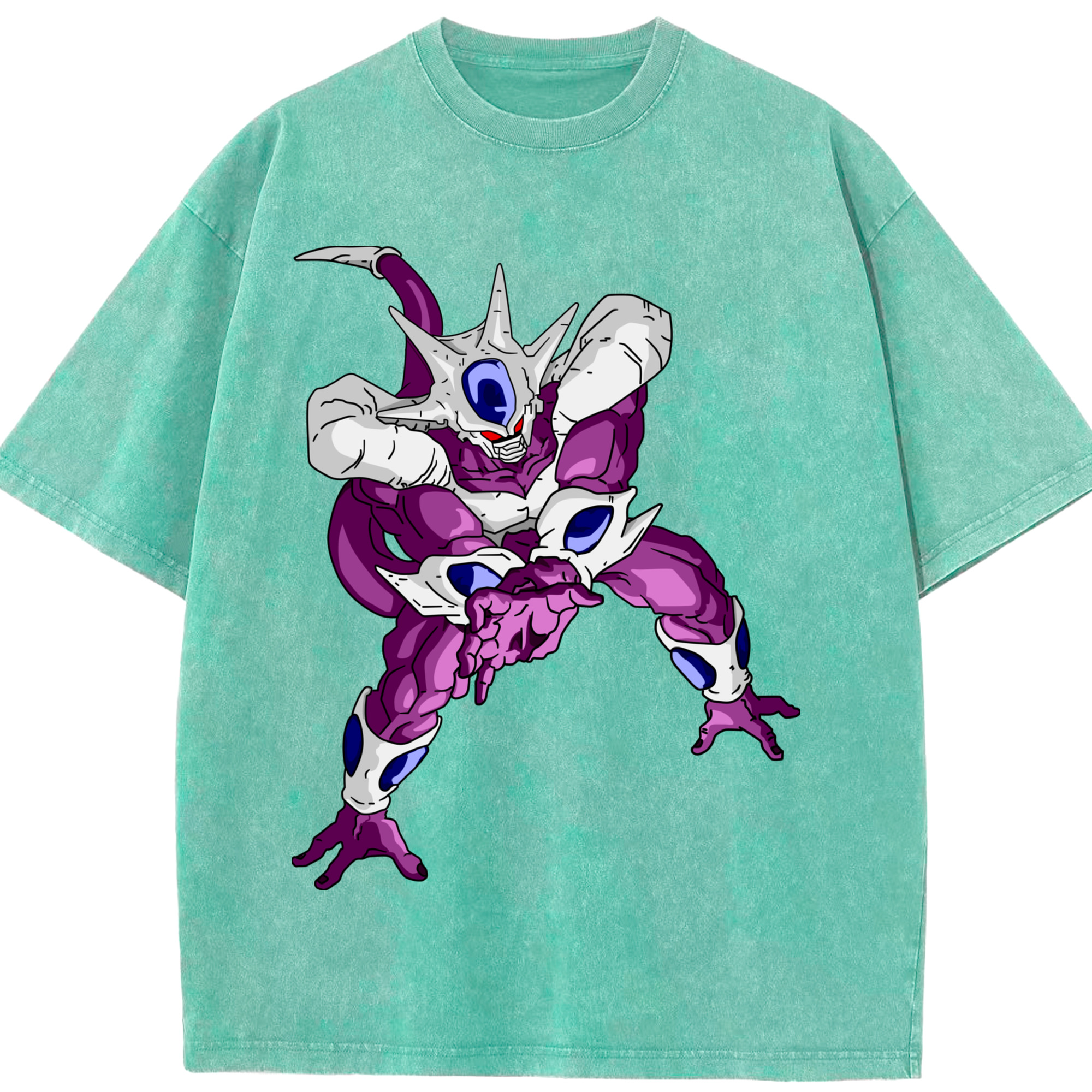 （画像用） ドラゴンボール クウラ DRAGON BALL Cooler Coora 綿100% ヴィンテージ風 半袖Tシャツ（フロントプリント）